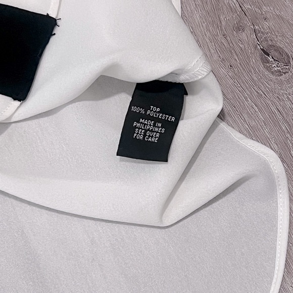 NWT BCX Medium White Sheer Blouse Business Casual - Picture 7 of 7